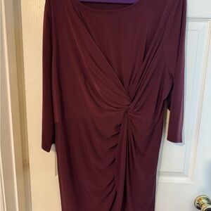 ***Pre-Loved*** Lane Bryant Burgundy Women's Tunic Blouse